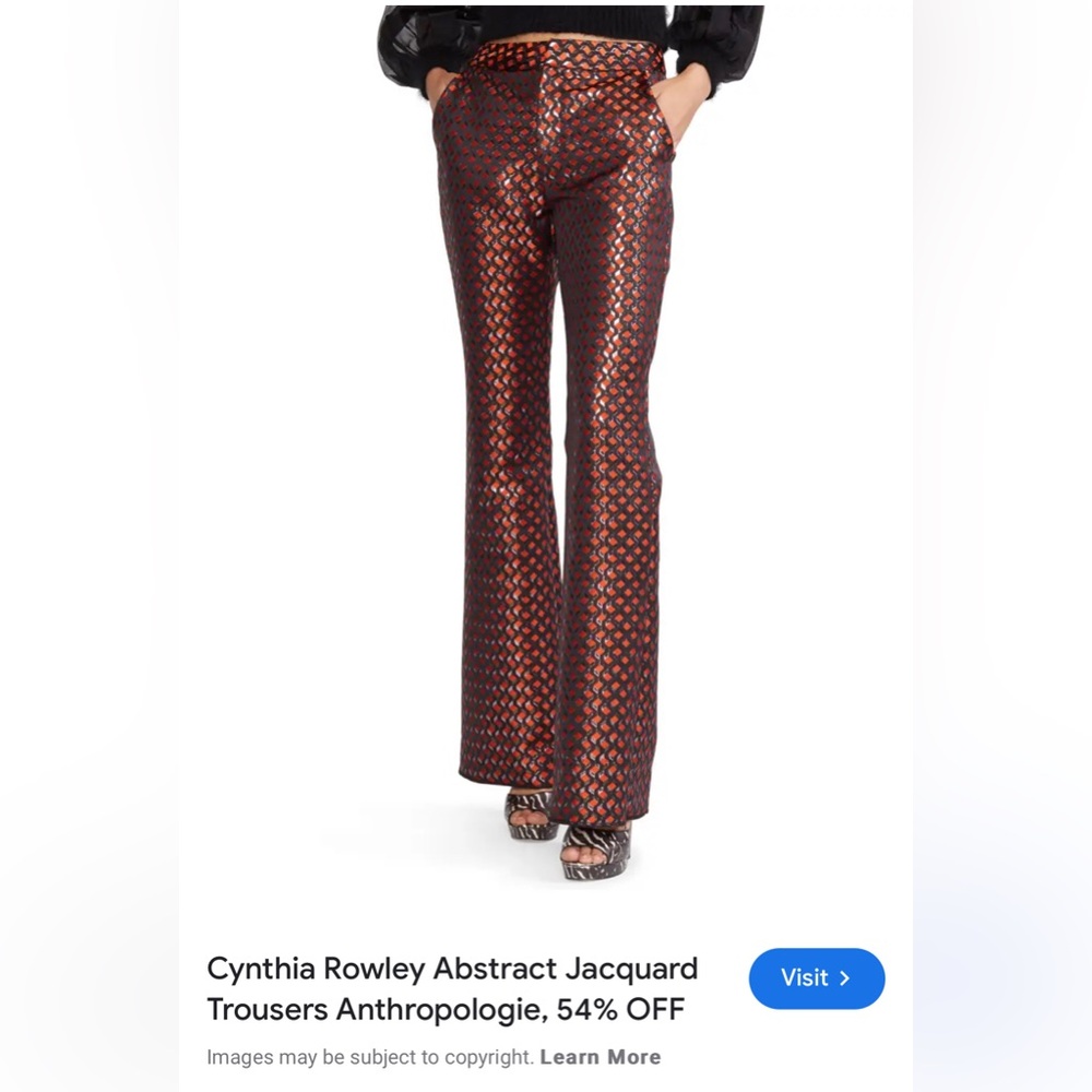 Cynthia Rowley Theo Jacquard Flare Pant